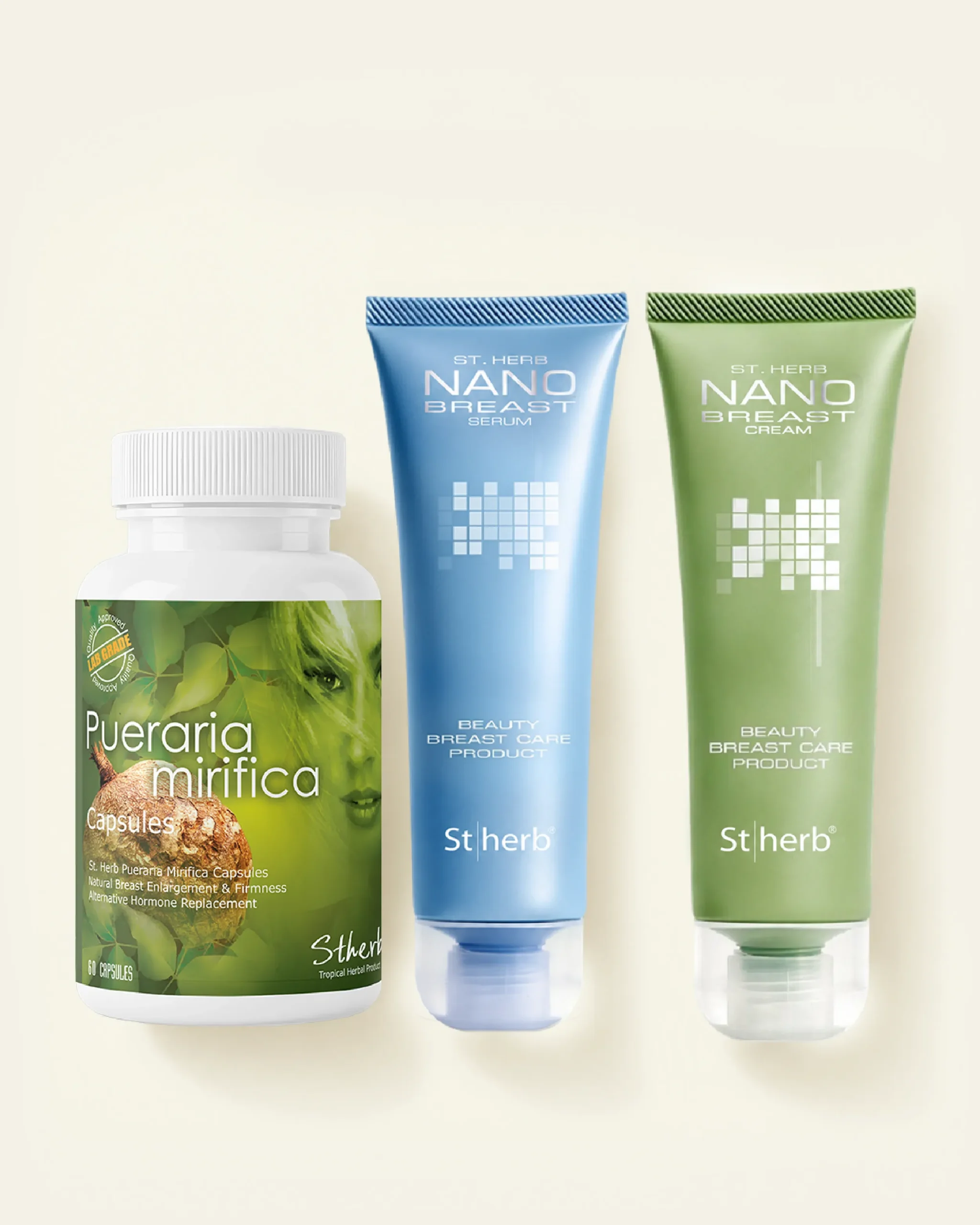 Intensive Ritual: Pueraria mirifica capsules, Nano breast serum and Nano breast cream